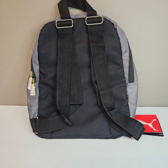 NWT Puma Gray and Black Backpack Zippered Bookbag - Picture 2 of 2